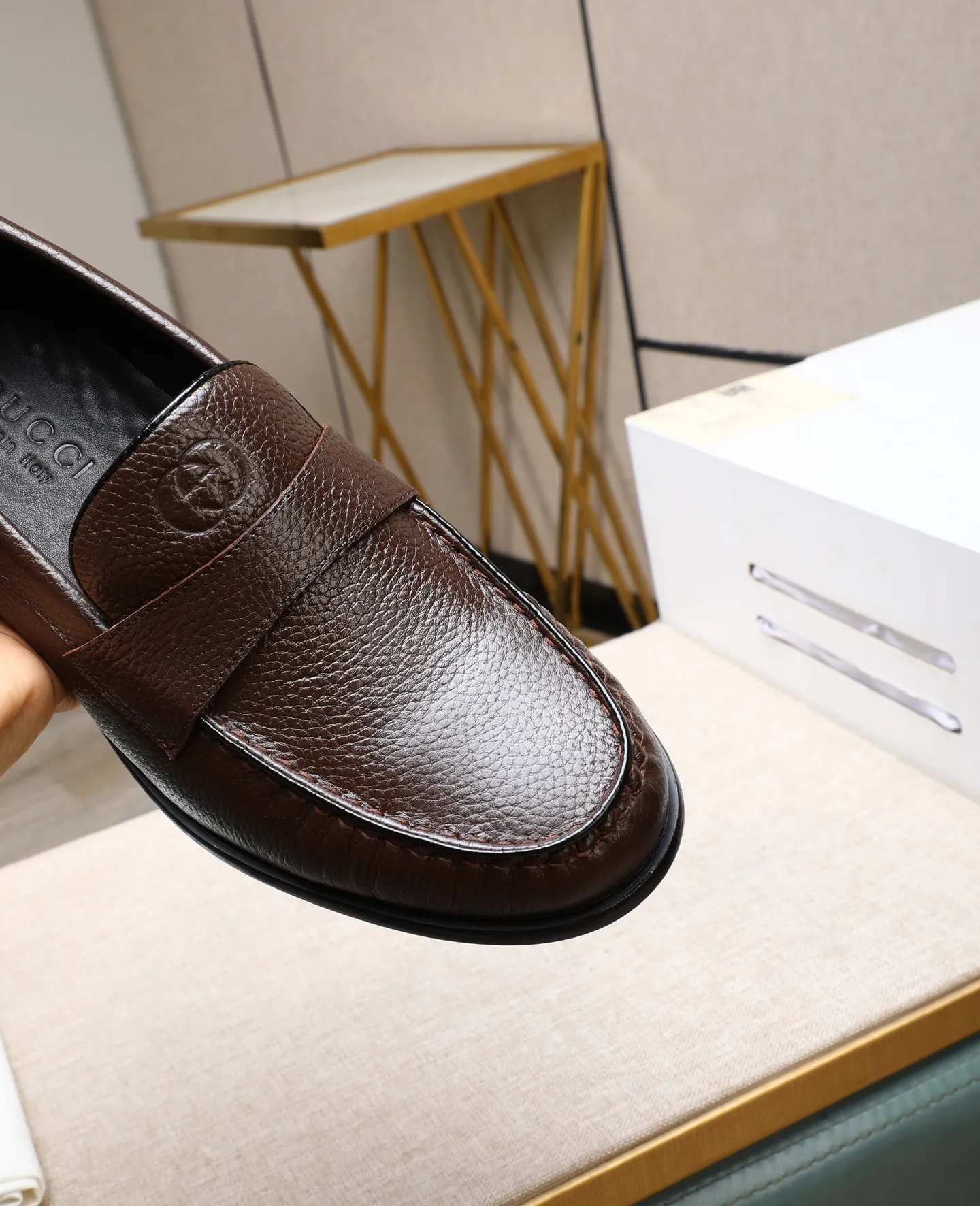 Men's shoes 💰500📛📛Original (water-dyed cow lining) GUCCI official website formal shoes🌀 Italian🇮🇹imported cowhide➕Top imported water-dyed cowhide lining💋Finely handmade Original bottom, the real thing looks better when photographed in person Standard size 38-44 (45 46 custom-made)